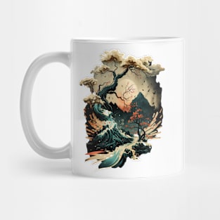 Fantasy asian landscape Mug